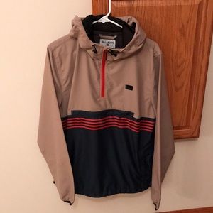 Billabong rain jacket 1/4 zip